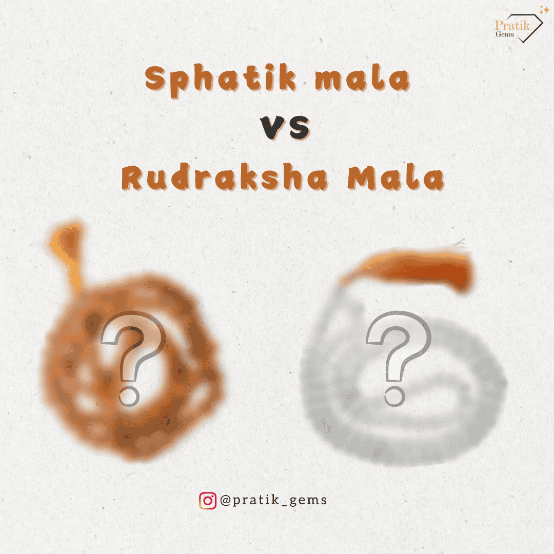 Sphatik mala vs Rudraksh mala